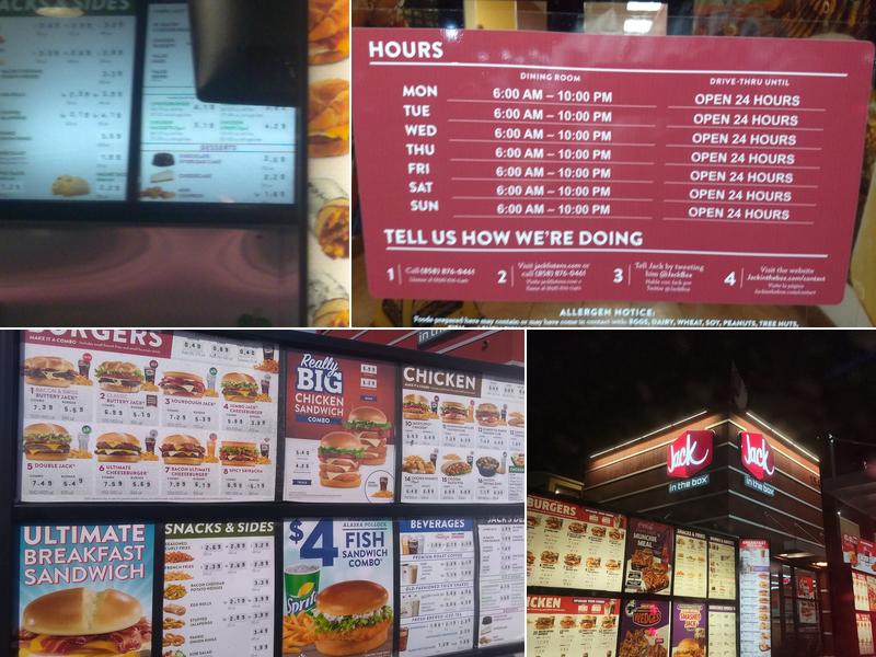 Jack in the Box Menu