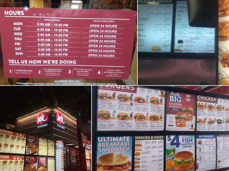 Jack in the Box Menu