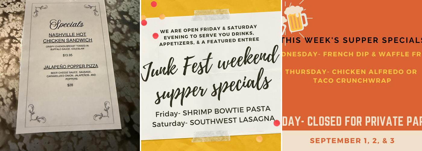 The Garden Gate Menu