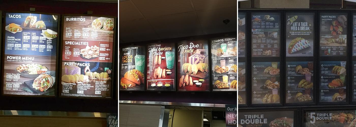 Taco Bell Menu