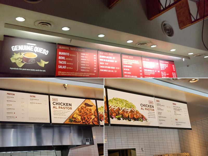 Chipotle Mexican Grill Menu