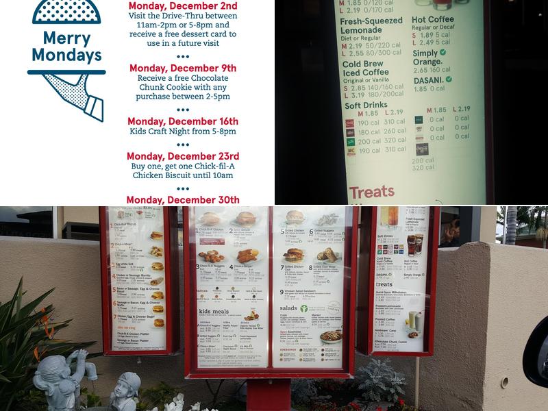 Chick-fil-A Menu
