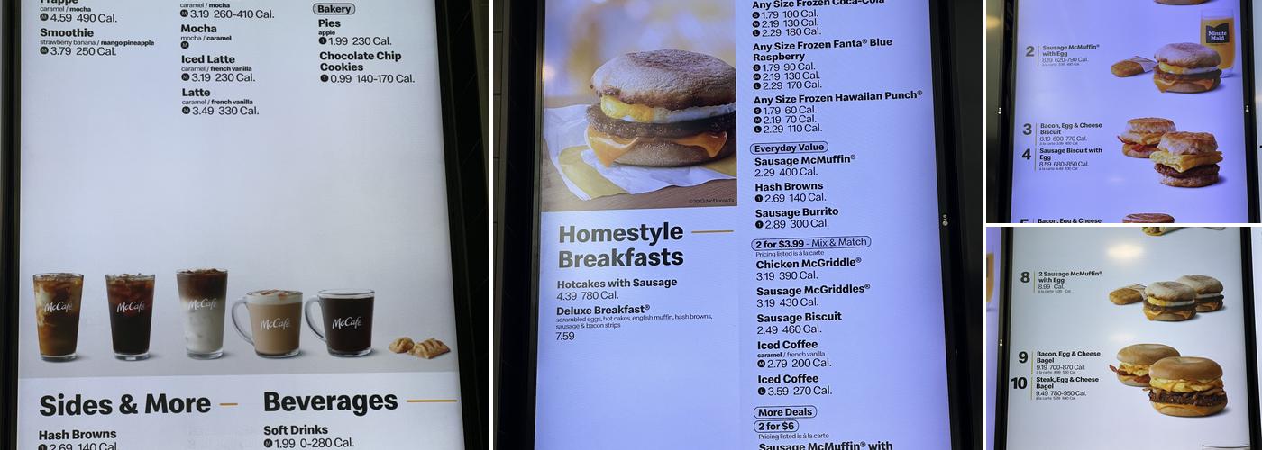 McDonald's Menu