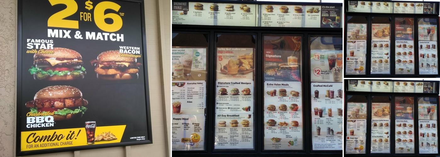 McDonald's Menu