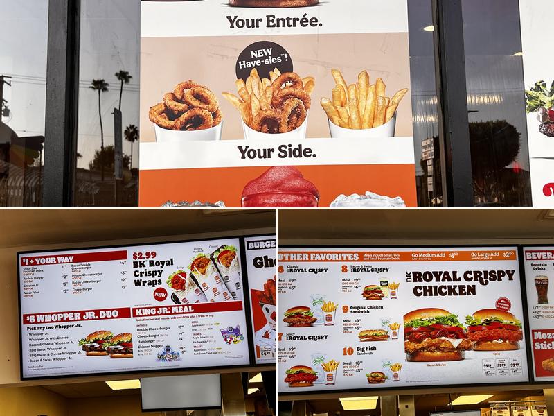 Burger King Menu