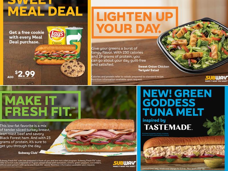 Subway Menu