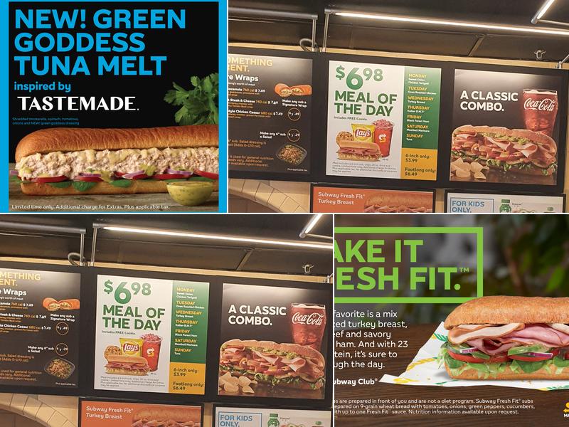 Subway Menu