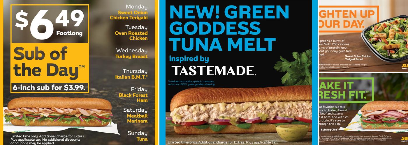 Subway Menu