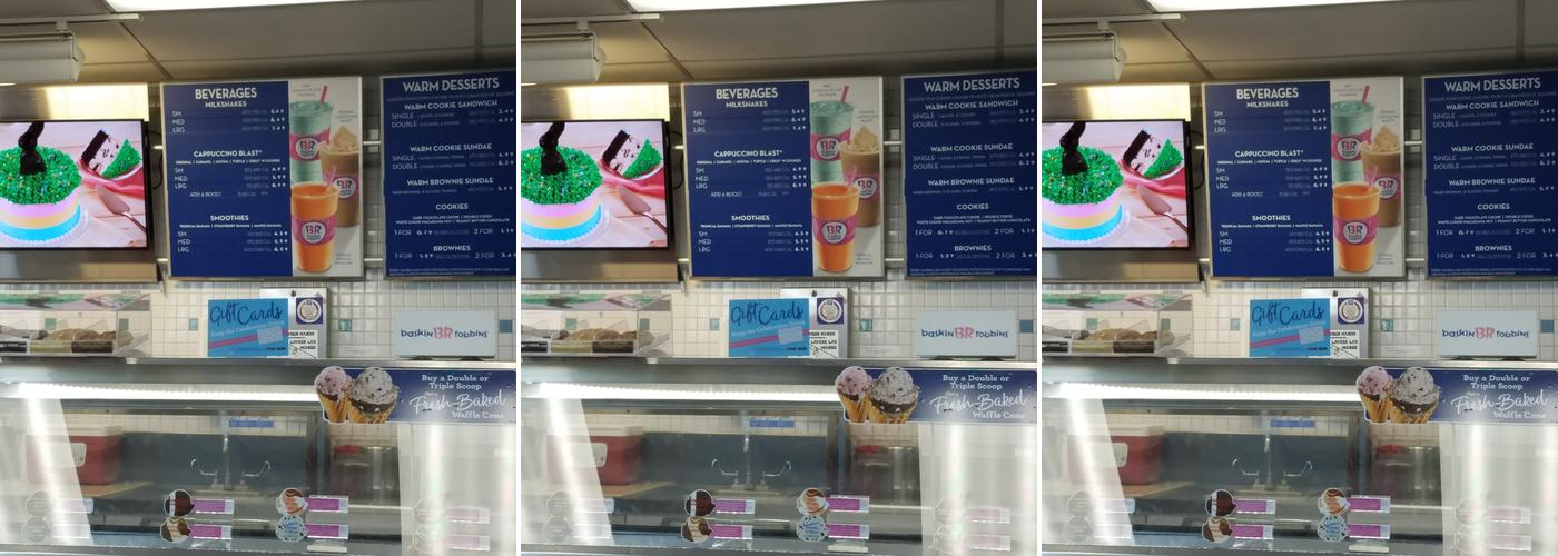Baskin-Robbins Menu