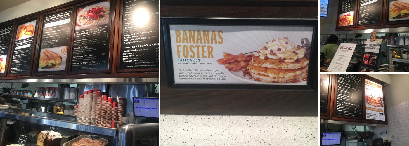 Corner Bakery Cafe Menu