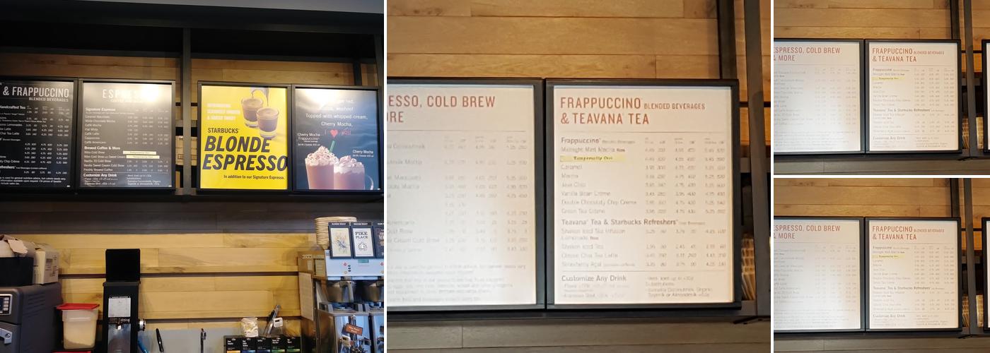 Starbucks Menu