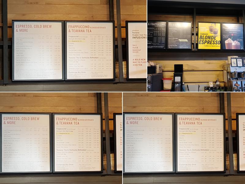 Starbucks Menu