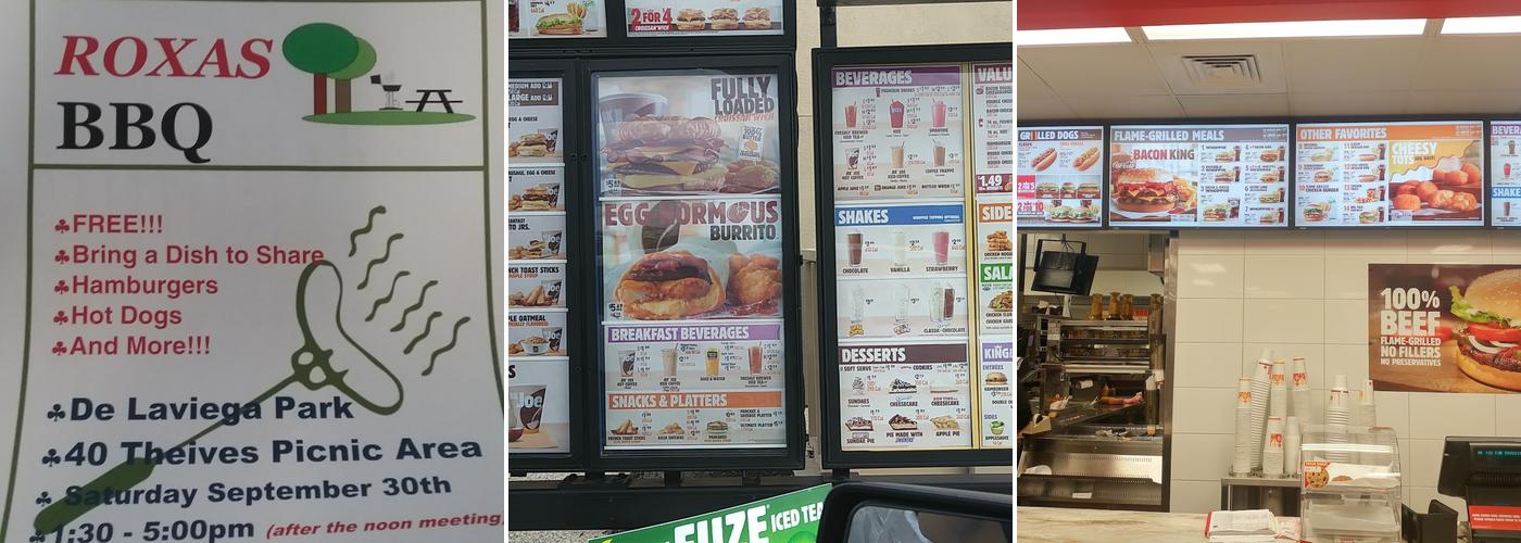 Burger King Menu