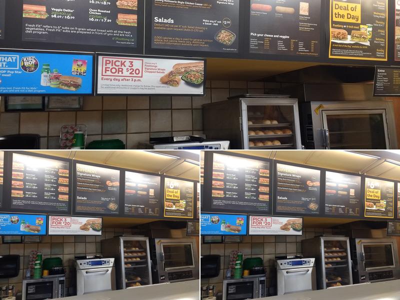 Subway Menu