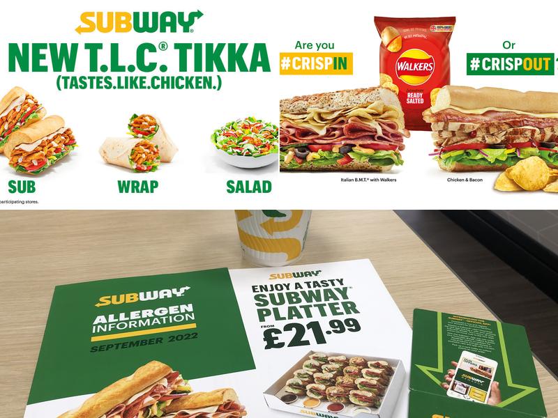 Subway Menu