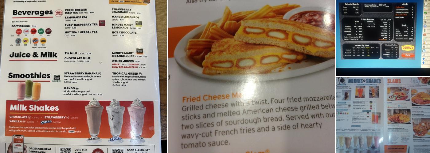 Denny's Restaurant Menu