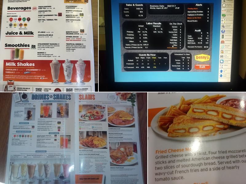 Denny's Restaurant Menu