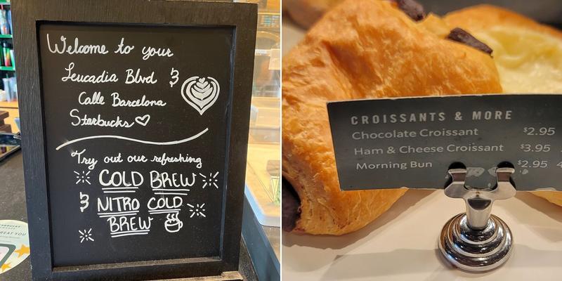 Starbucks Menu