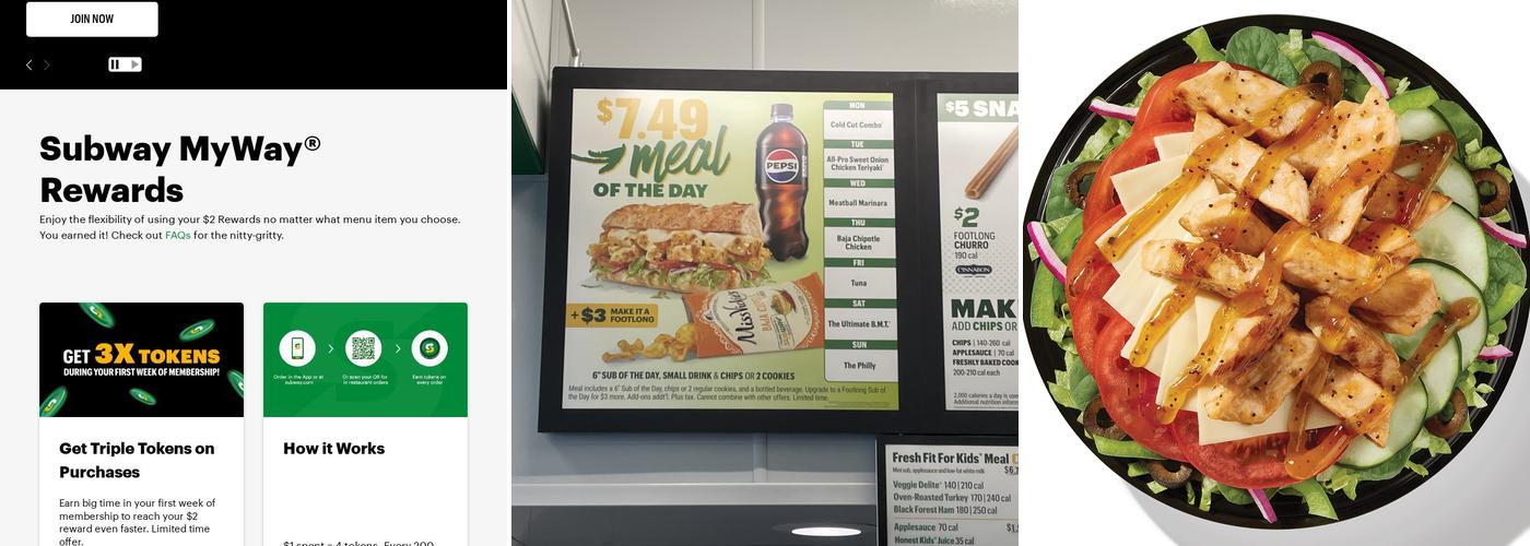 Subway Menu