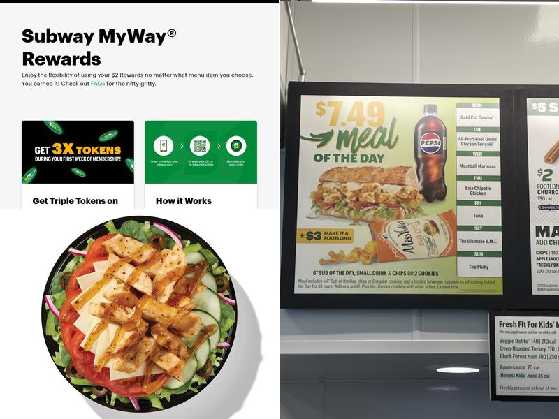 Subway Menu
