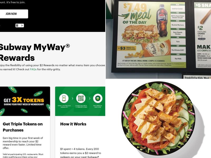 Subway Menu