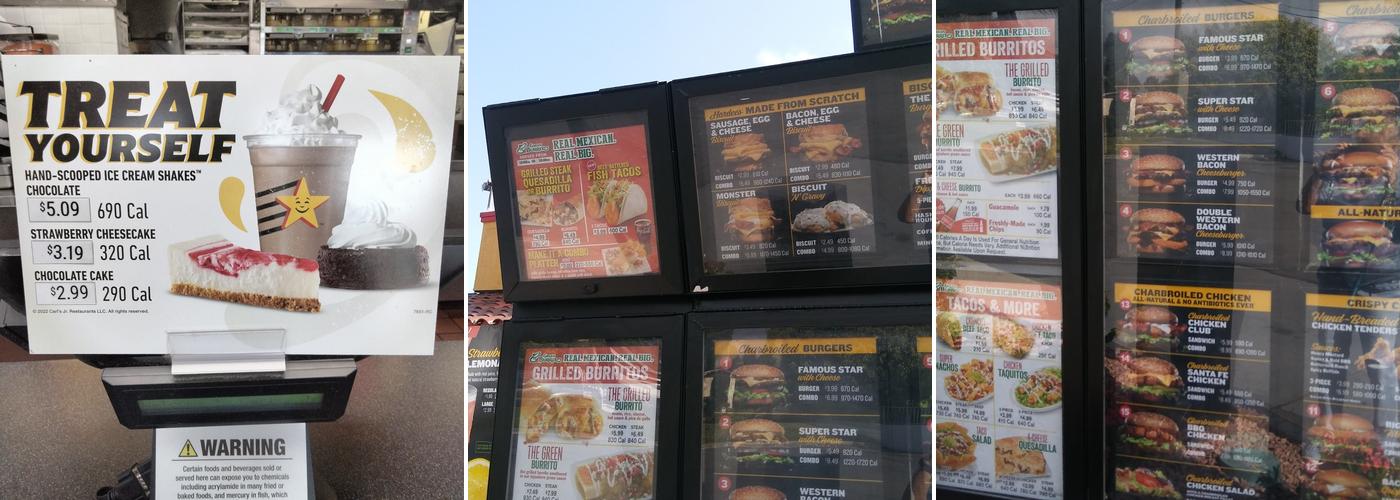 Carl’s Jr. Menu