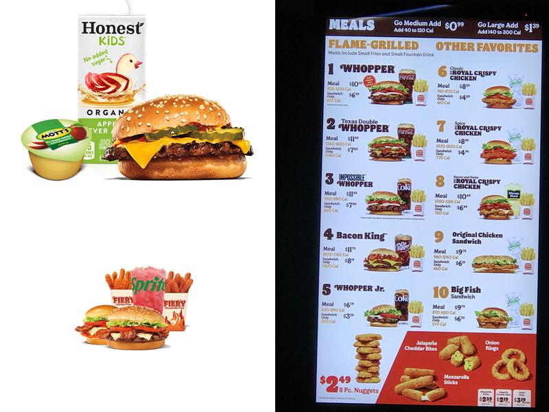 Burger King Menu