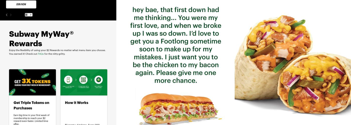 Subway Menu