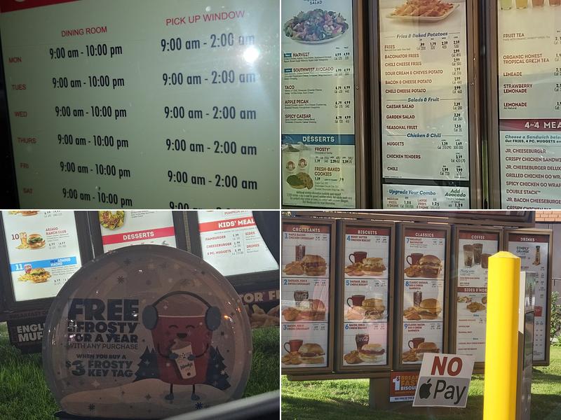Wendy's Menu