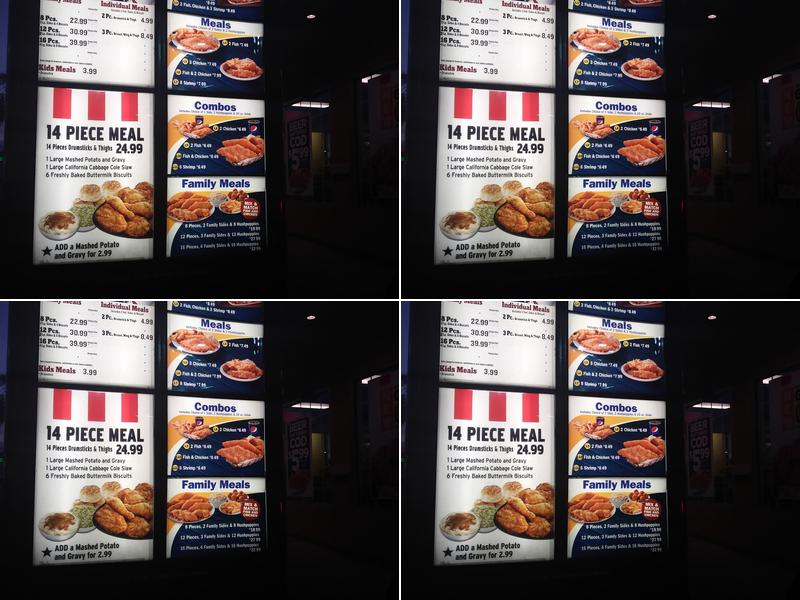 KFC Menu