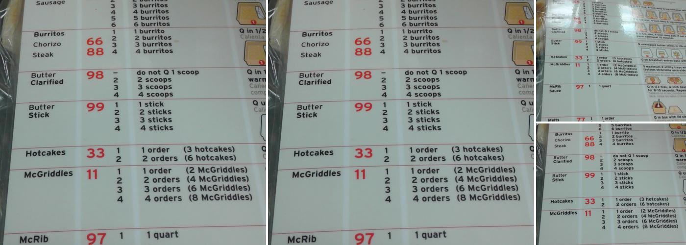 McDonald's Menu