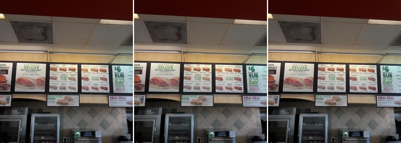 Subway Menu