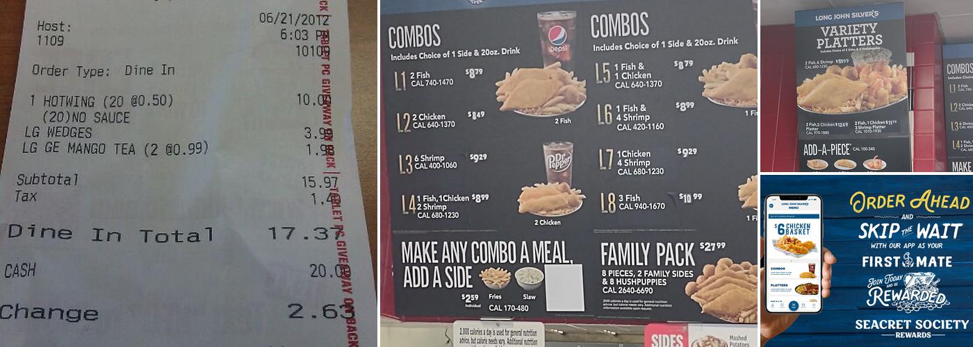 Long John Silver's | KFC Menu