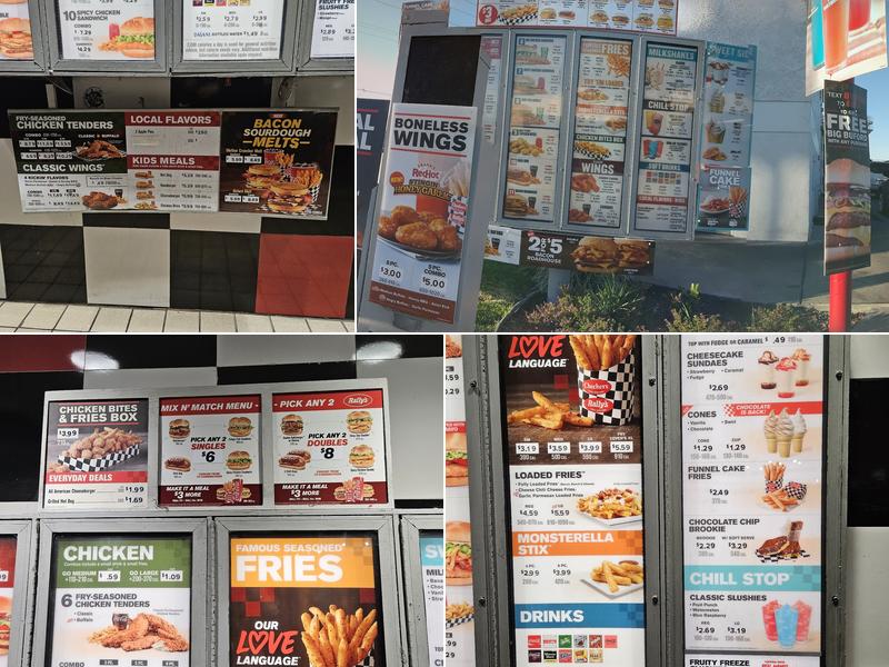 Rally's Menu