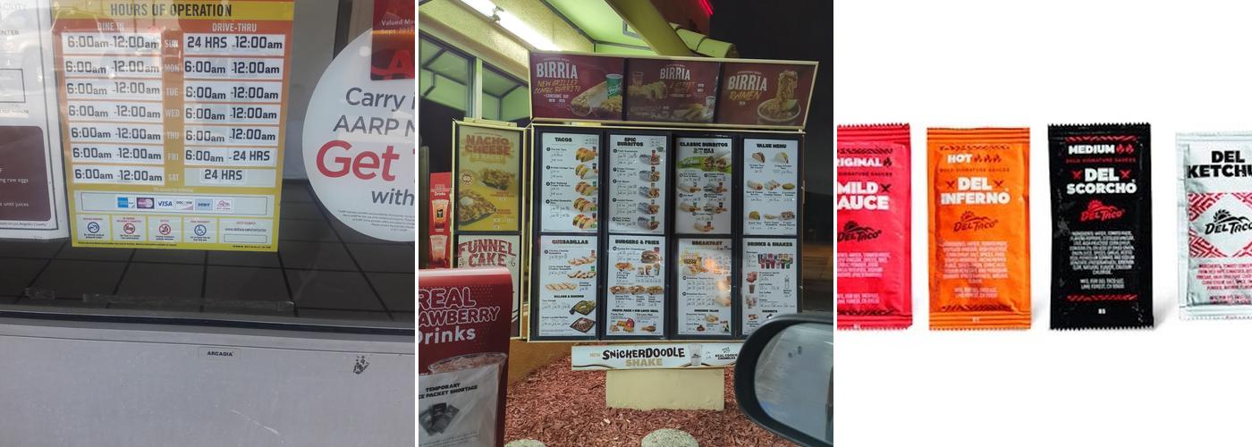 Del Taco Menu