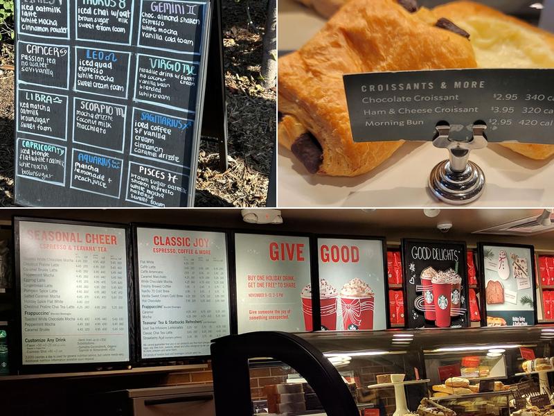 Starbucks Menu