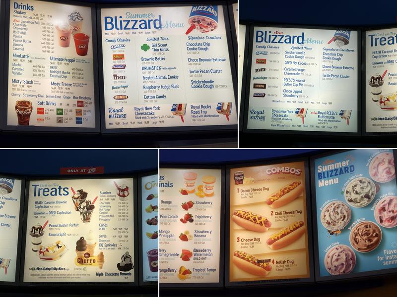 Dairy Queen (Treat) Menu