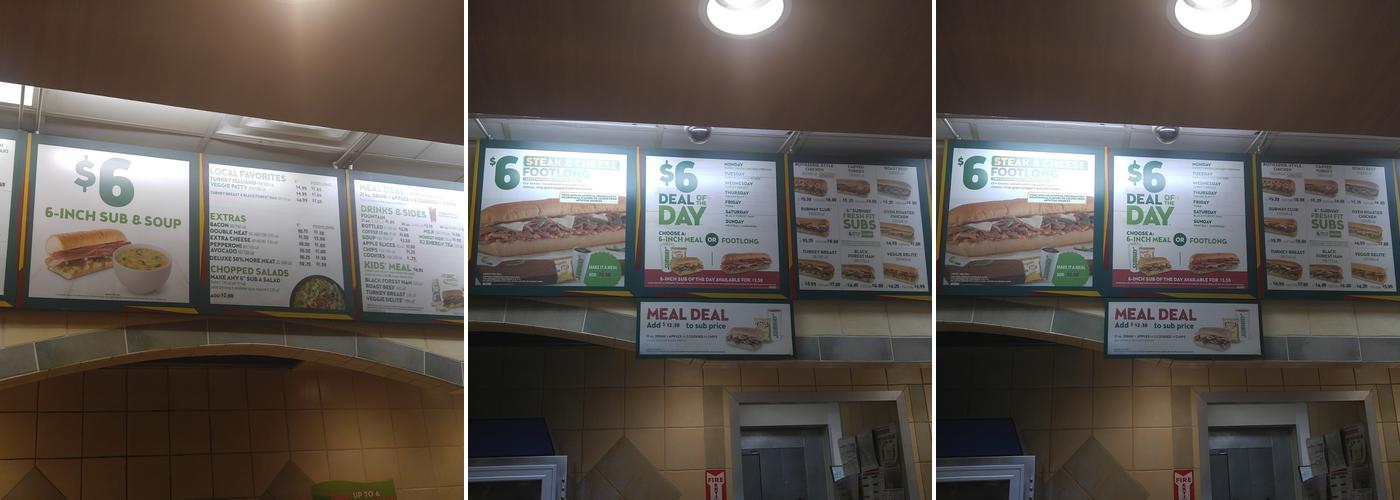 Subway Menu