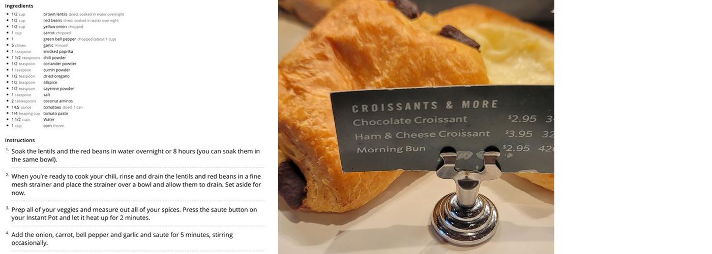 Starbucks Menu