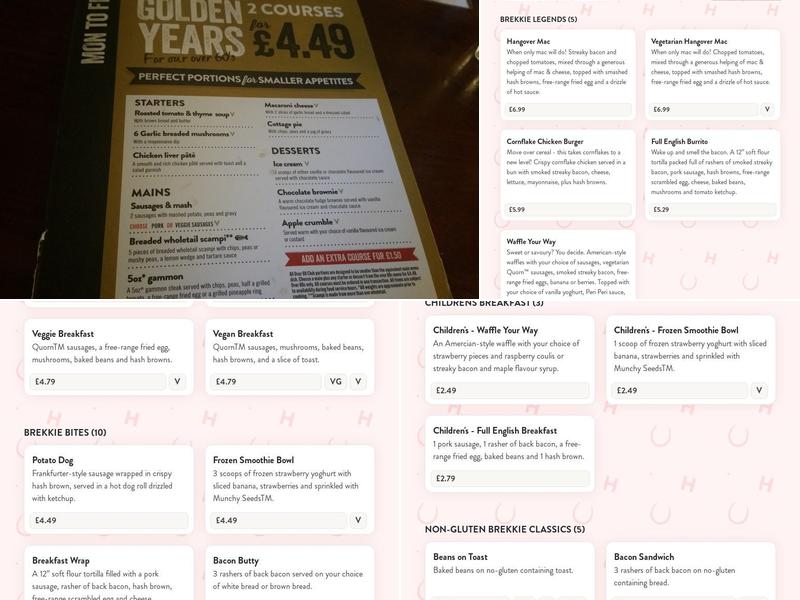 Stonegallows Inn Menu