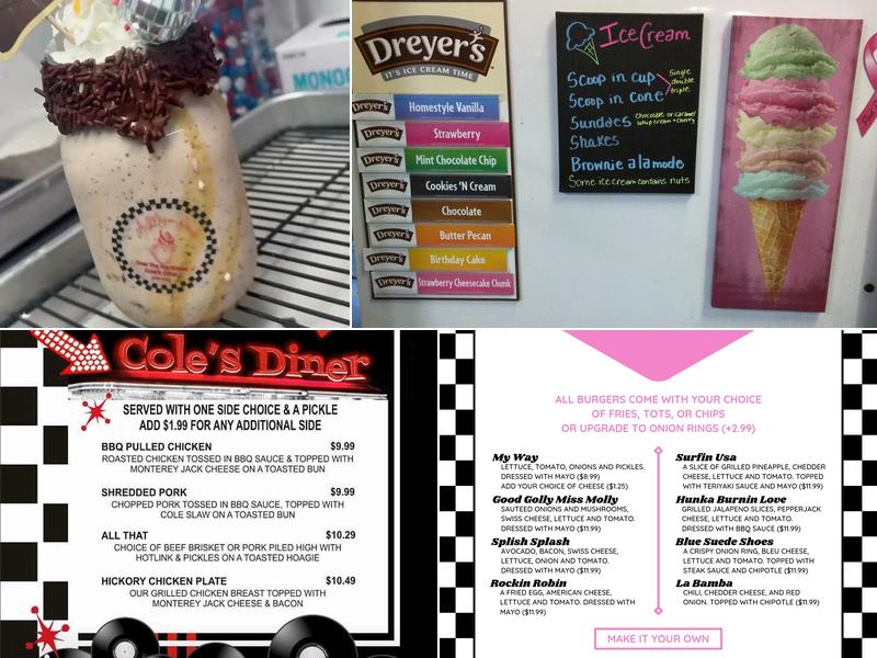 Cole's Diner Menu