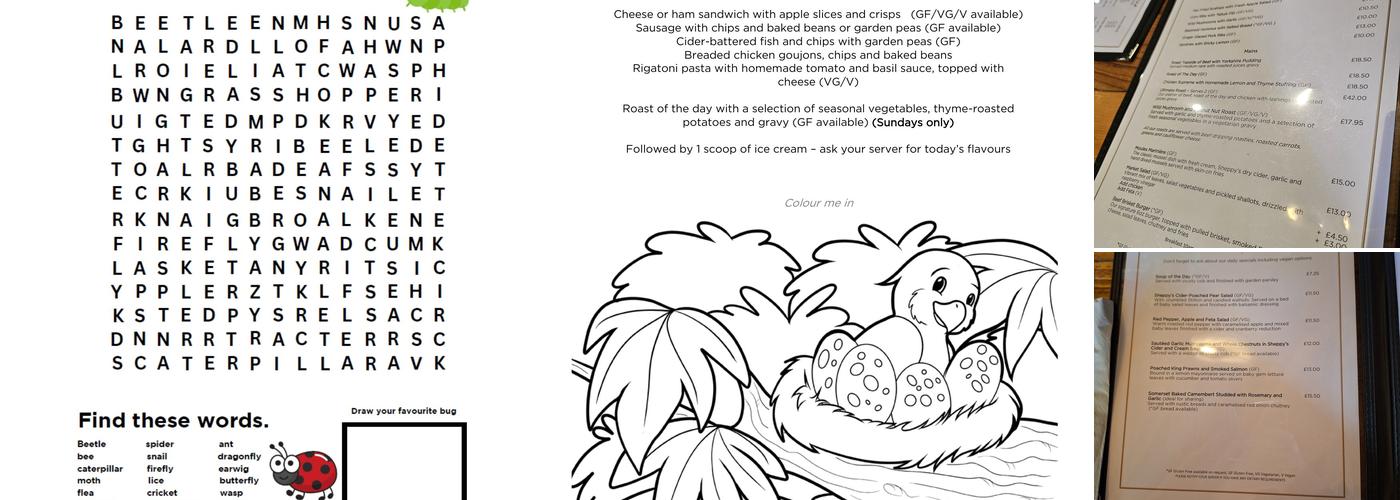 Sheppy's Cider Apple Bay Restaurant & Bar Menu