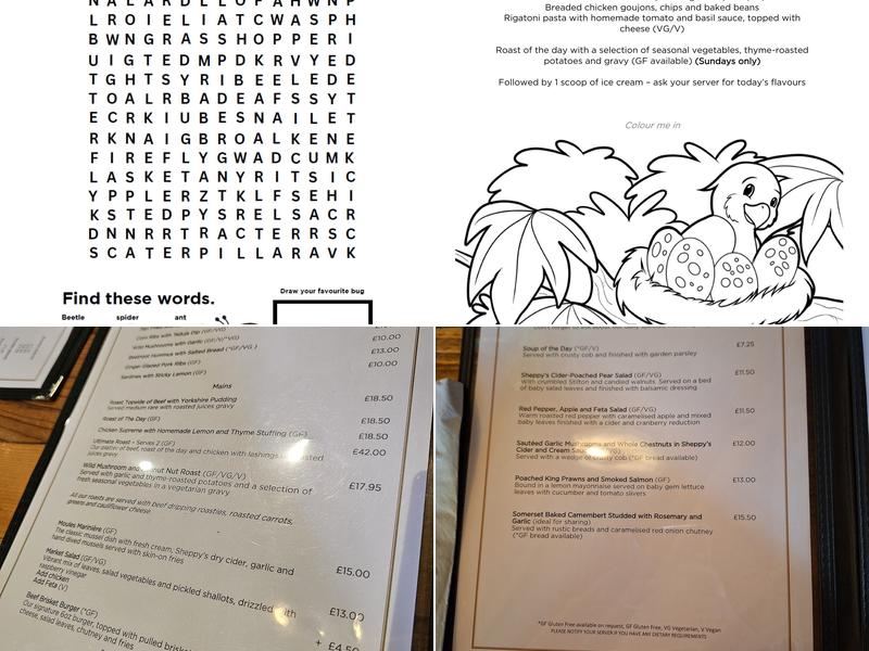 Sheppy's Cider Apple Bay Restaurant & Bar Menu