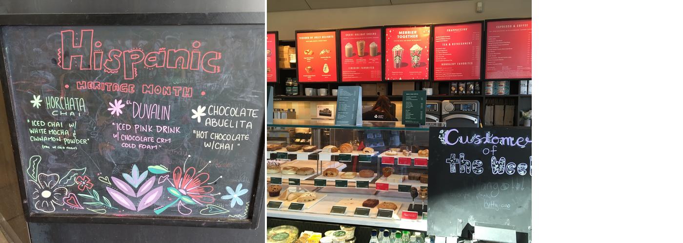 Starbucks Coffee Company Menu