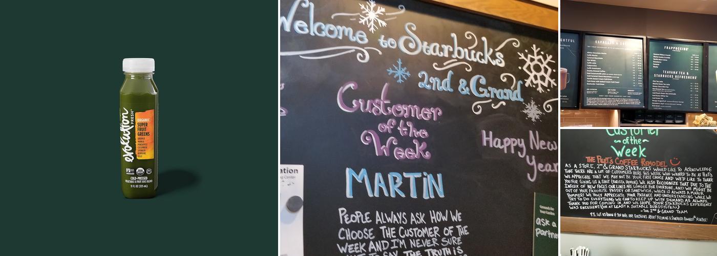 Starbucks Coffee Company Menu
