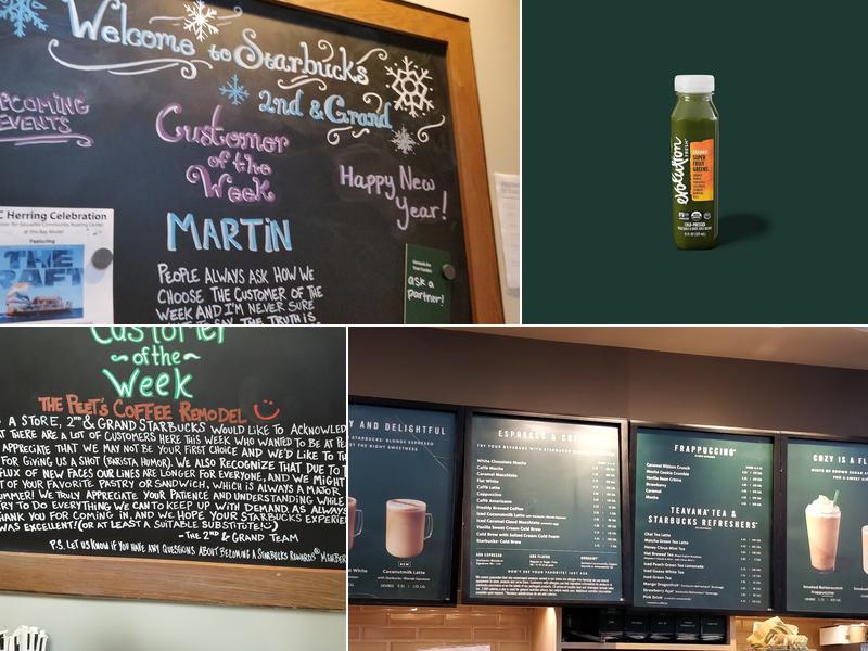 Starbucks Coffee Company Menu