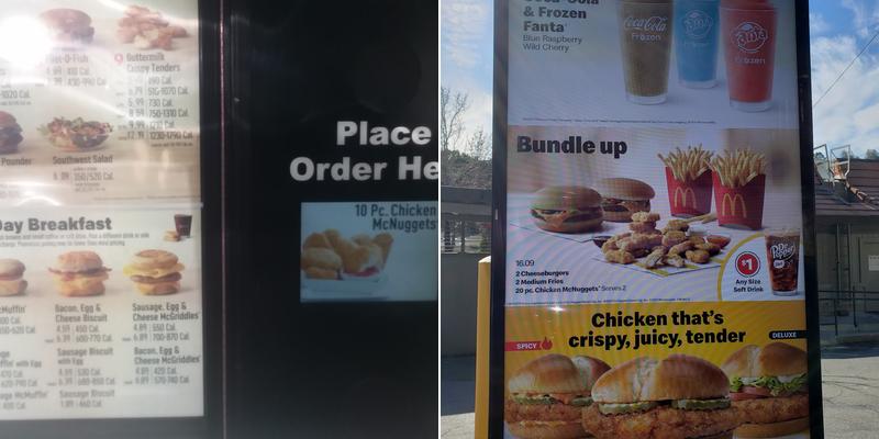 McDonald's Menu