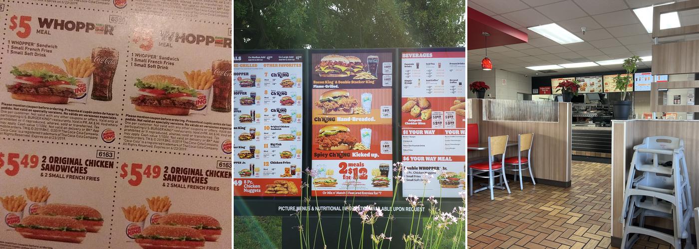 Burger King Menu