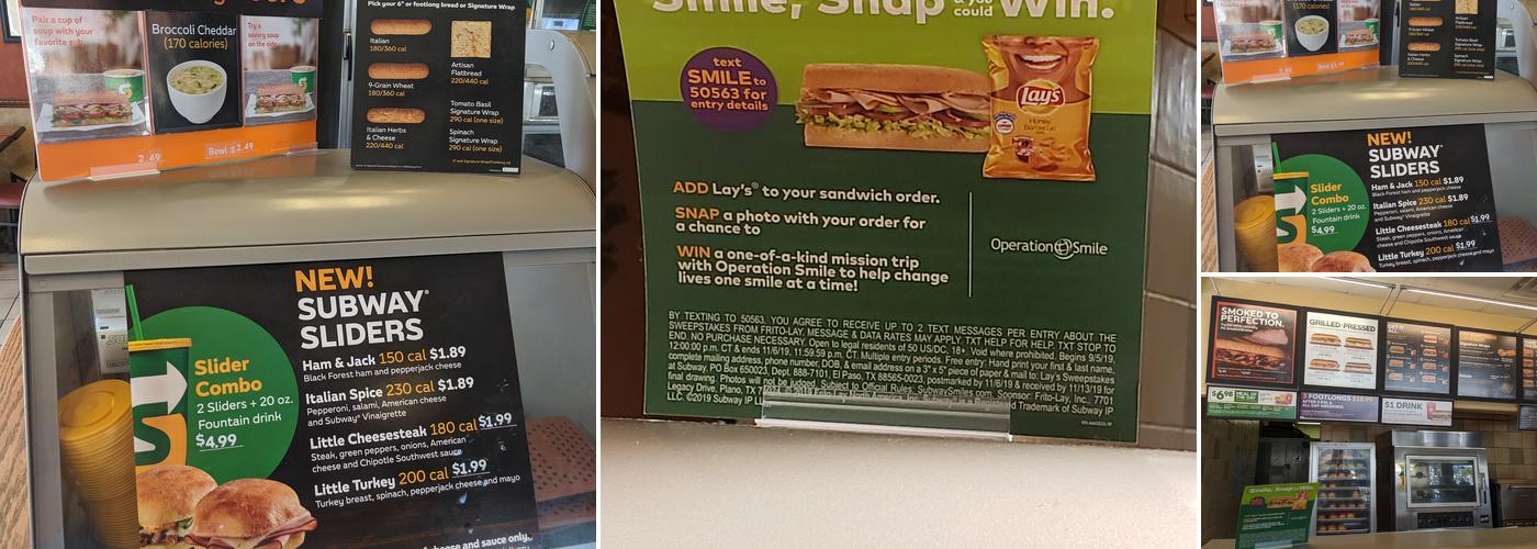 Subway Menu