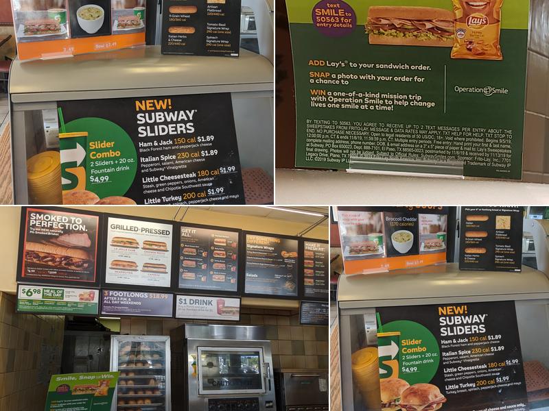 Subway Menu